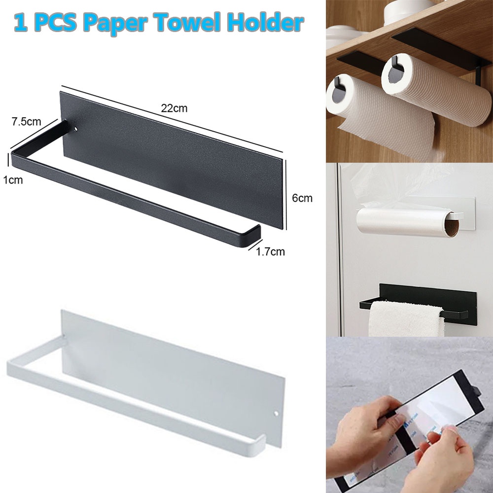 Kitchen Baking Paper Holder - 1 Stück Haushalts-Küchenrollenhalter, langlebiger, selbstklebender Handtuchhalter