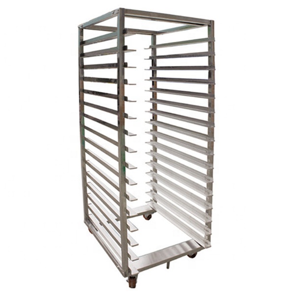 Kitchen Baking Trolley - Maßgefertigtes 201/304 Edelstahl Rotierendes Bäckerei-Ofenregal Küchen-Brotbackblech