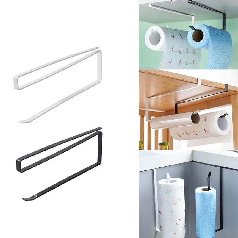 Kitchen Baking Paper Holder - Papierrollenhalter, Handtuchhalter, Frischhaltefolien-Aufbewahrungsregal, Badezimmer-Aufbewahrungsregal ohne Bohren,
