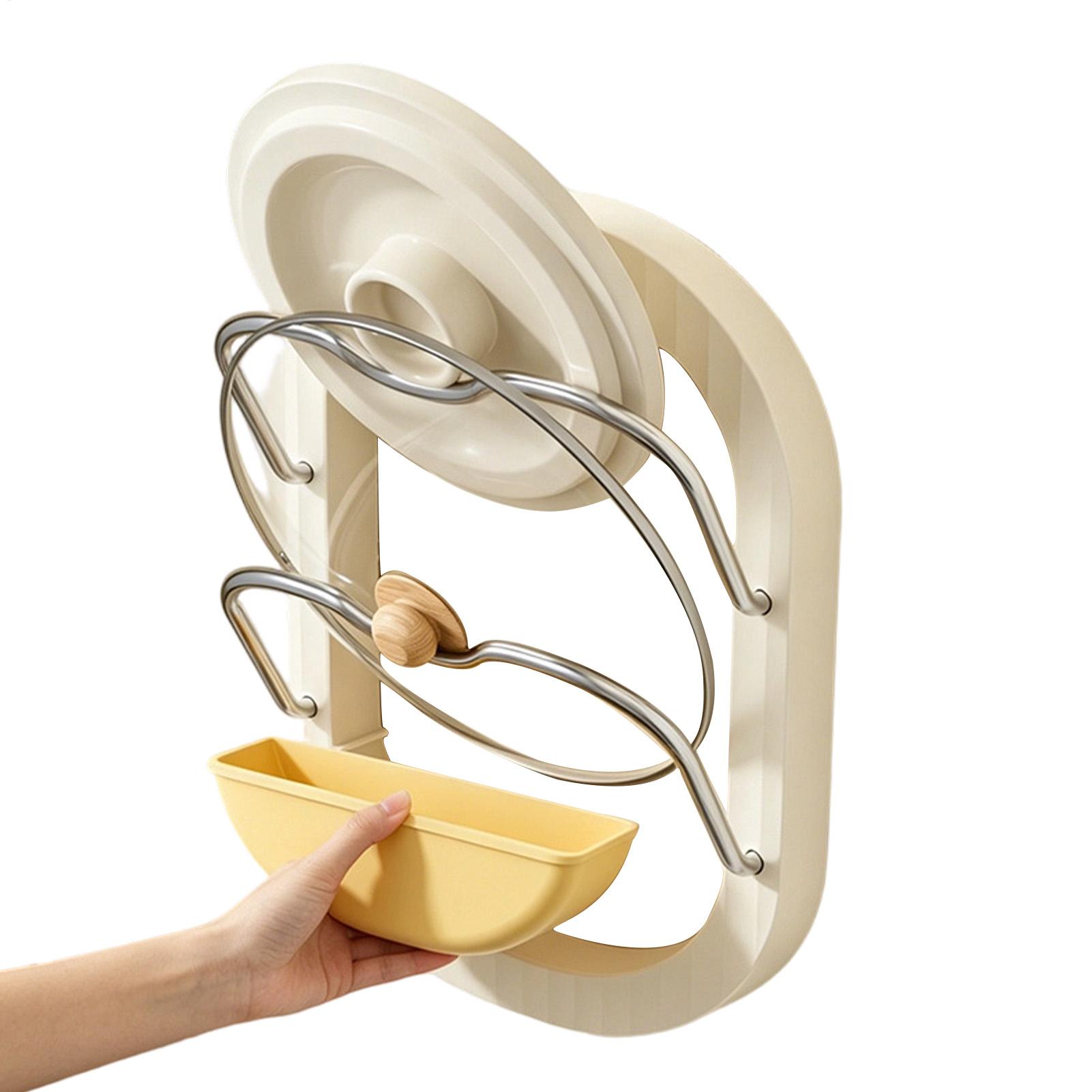 Kitchen Baking Pantry - Topfdeckelhalter, 2-stufig, zur Wandmontage, ohne Bohren,
