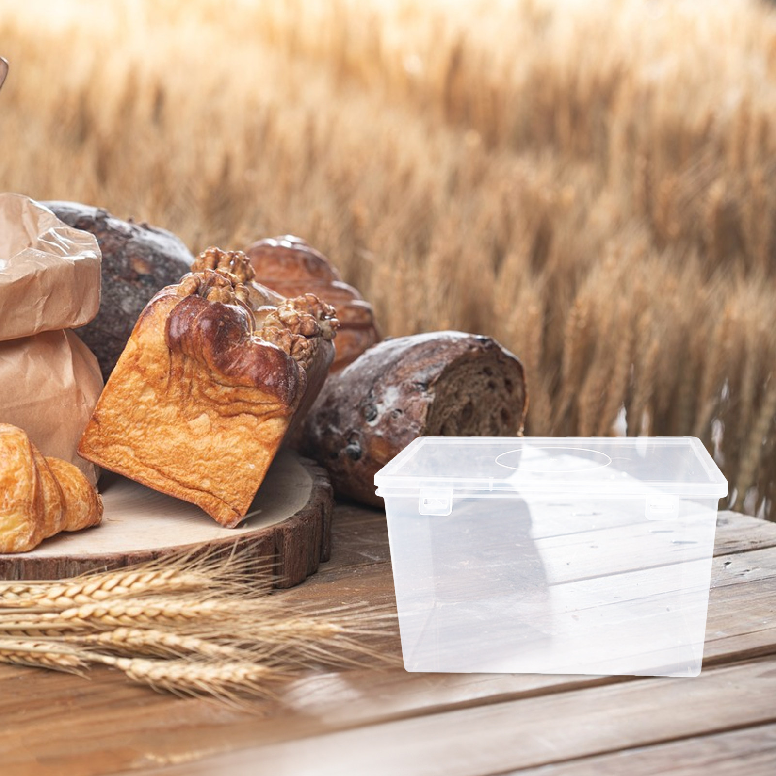 Kitchen Baking Pantry - Transparente Luftdichte Brotbox für Küchenarbeitsplatte, Kühlschrank