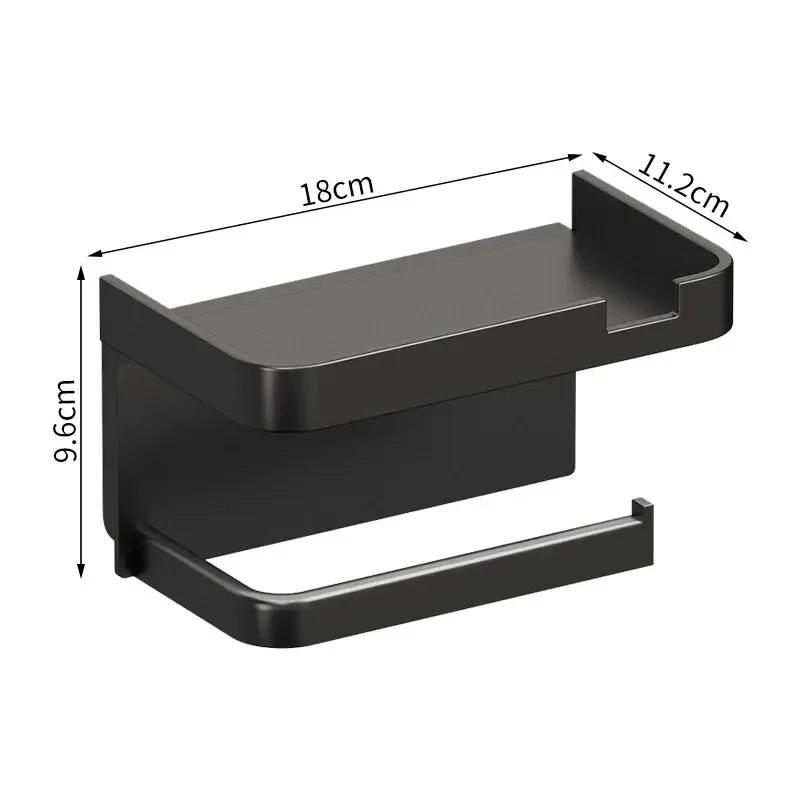 Kitchen Baking Paper Holder - Badezimmer-Wandhalterung für Papierrollen, Handy-Aufbewahrung, Toilettenpapierhalter, Kunststoff-Aufbewahrungsregal,