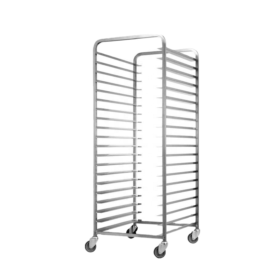 Kitchen Baking Trolley - Edelstahl-Kühlregalwagen für Bäckereien, Rollbarer Küchenwagen, Sofort