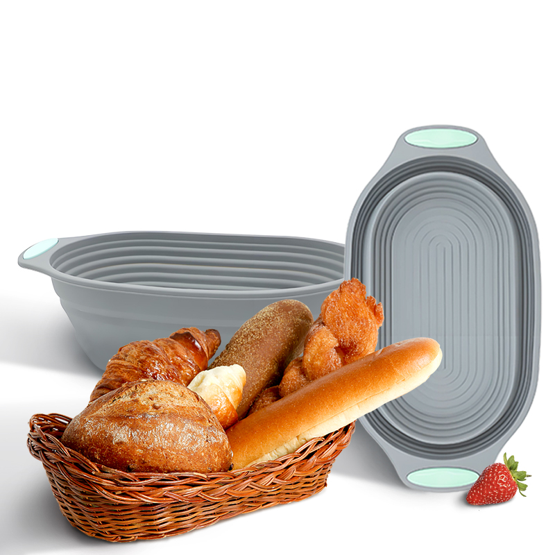 Kitchen Tools In Baking - 1 Stück Silikon Faltbarer Banneton Gärkorb