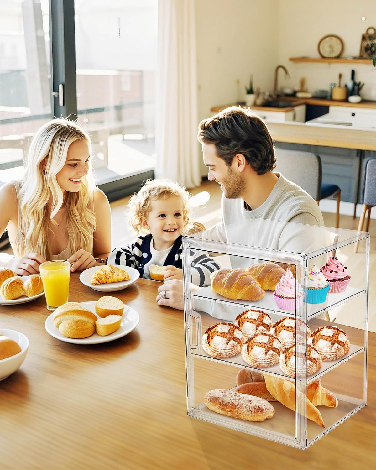 Gebäckvitrine, Brotkasten für  – Kitchen Baking Storage Containers Bewertung und Preis
