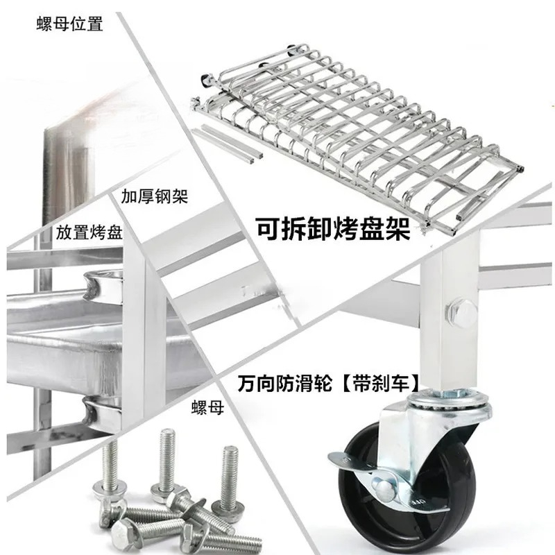Edelstahl Backblech-Regalwagen – Kitchen Baking Trolley Bewertung und Preis