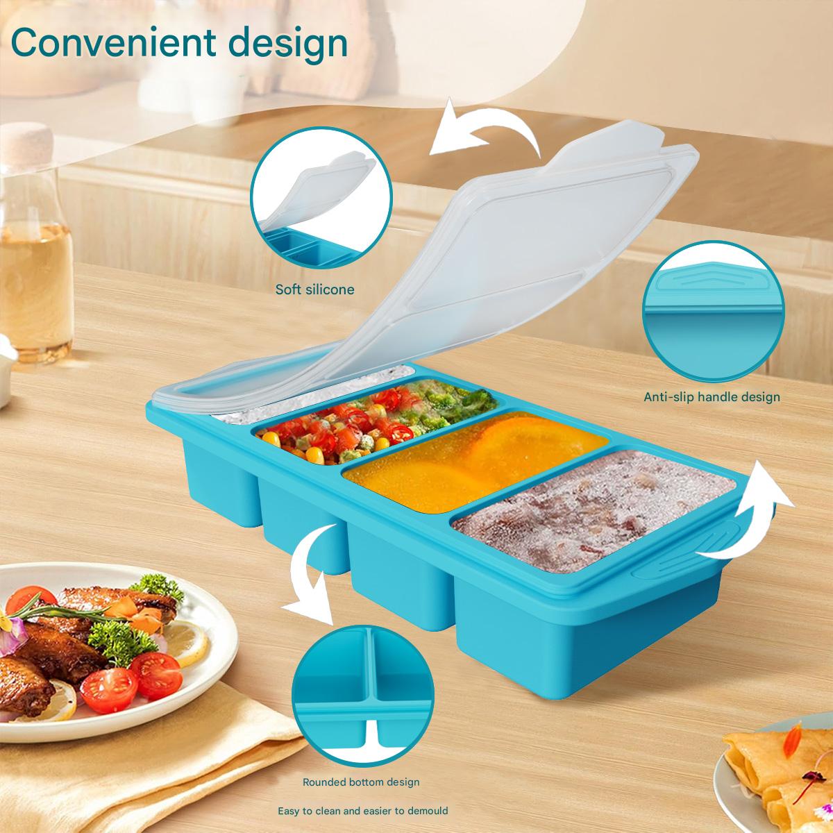 Große Silikon-Eiswürfelform mi – Kitchen Baking Storage Containers Bewertung und Preis