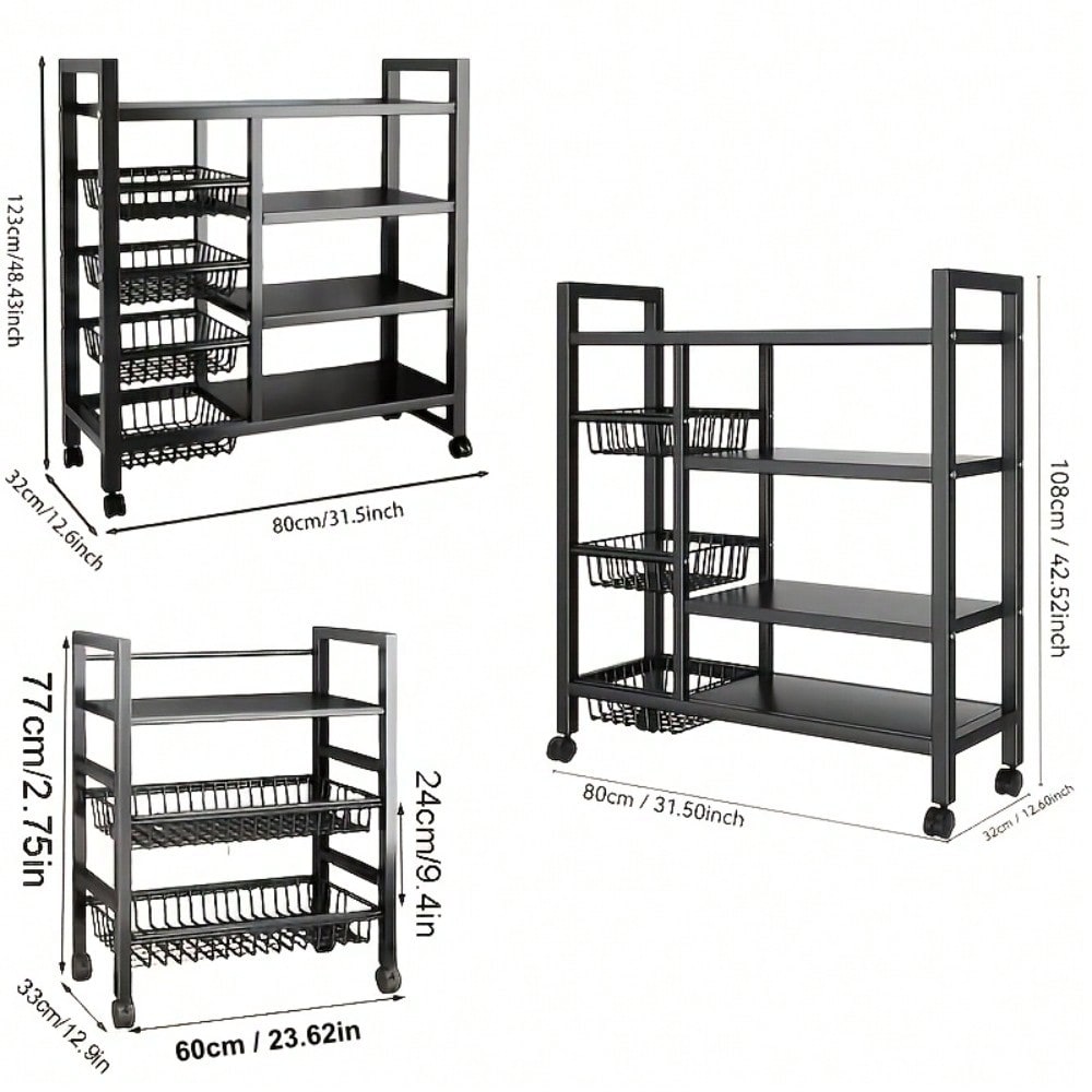 Bewegliches Küchenregal mit gr – Kitchen Baking Pantry Bewertung und Preis