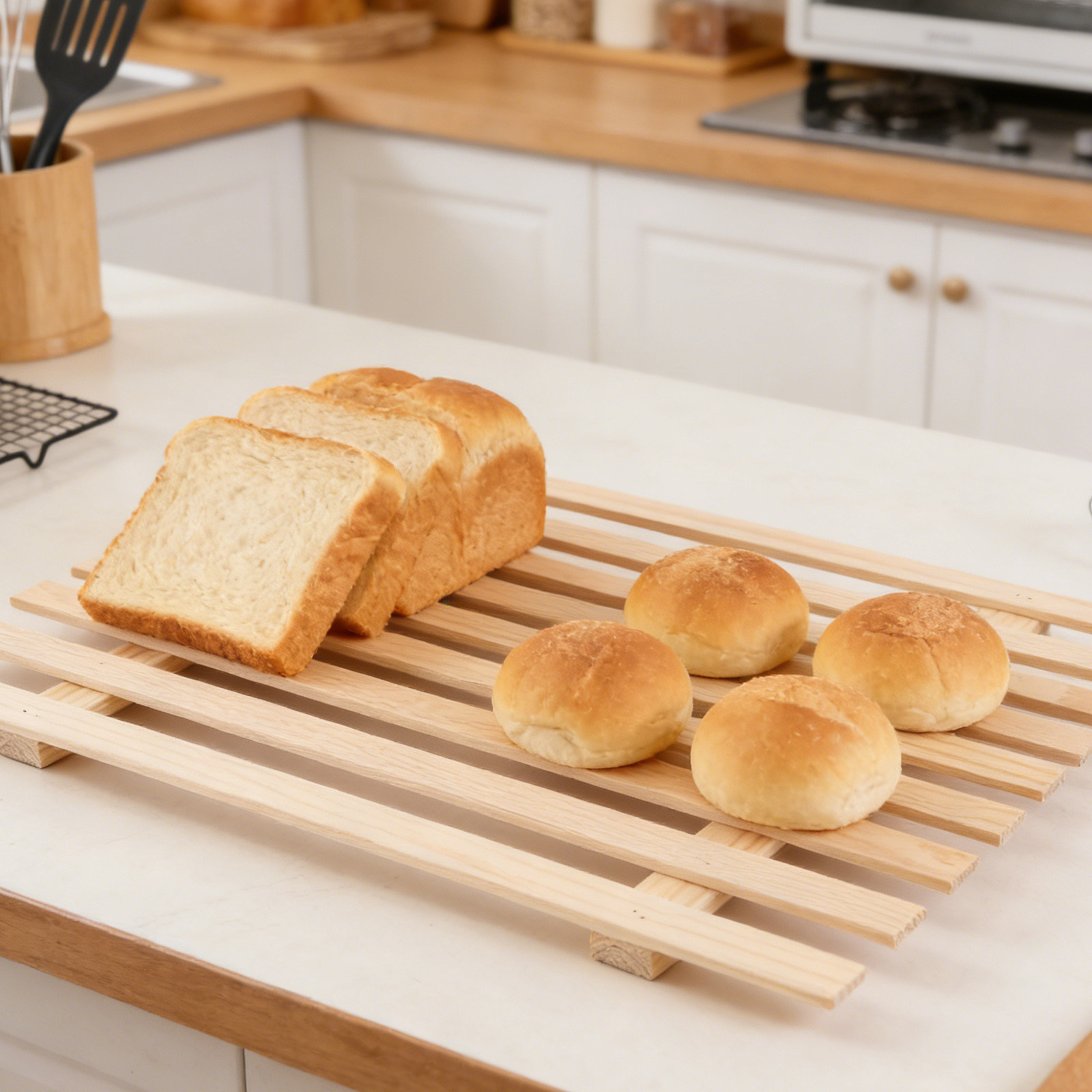 Brot-Holzkisten-Set mit 3 Stüc – Kitchen Baking Pantry Bewertung und Preis