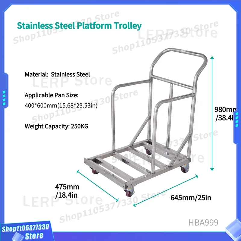 980x645x475mm Edelstahl-Küchen – Kitchen Baking Trolley Bewertung und Preis