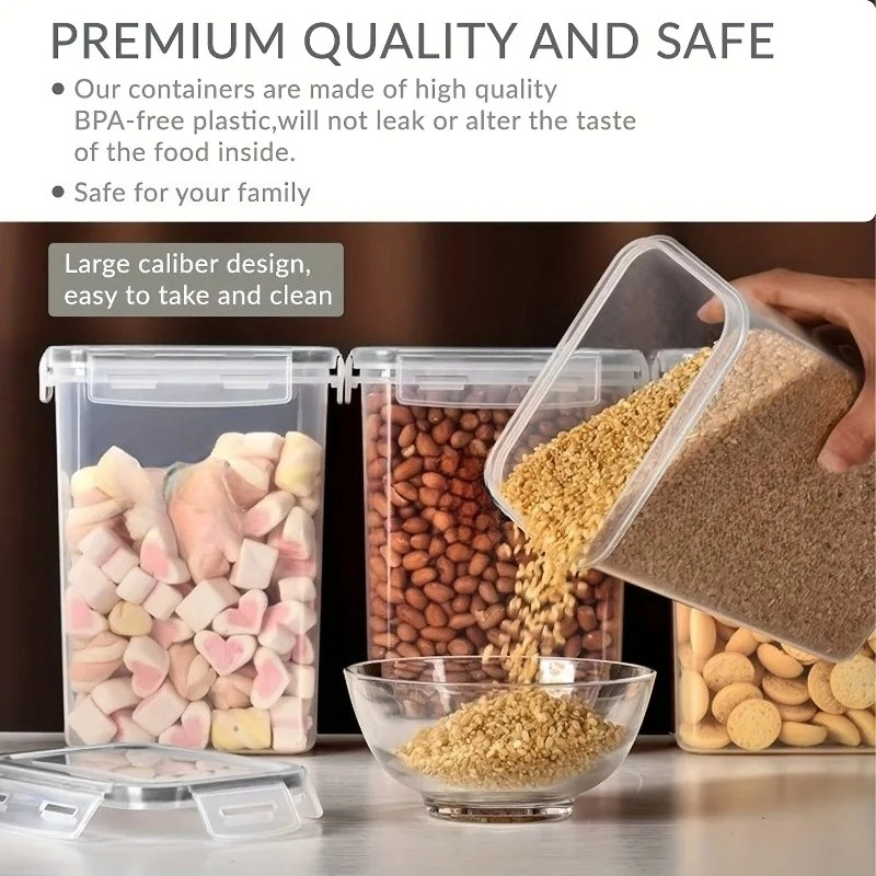 6Pcs Luftdichte Lebensmittel L – Kitchen Baking Pantry Bewertung und Preis
