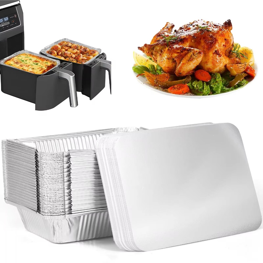 10PCS Einweg Aluminium Folie L – Kitchen Baking Storage Containers Bewertung und Preis