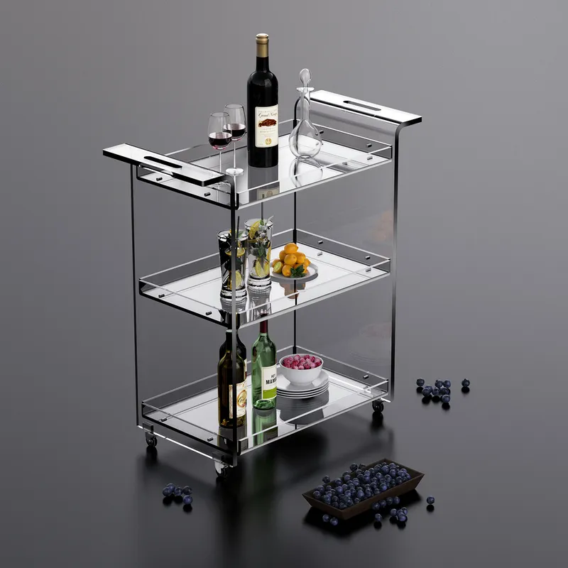 Moderner 3-stöckiger Küchenwag – Kitchen Baking Trolley Bewertung und Preis