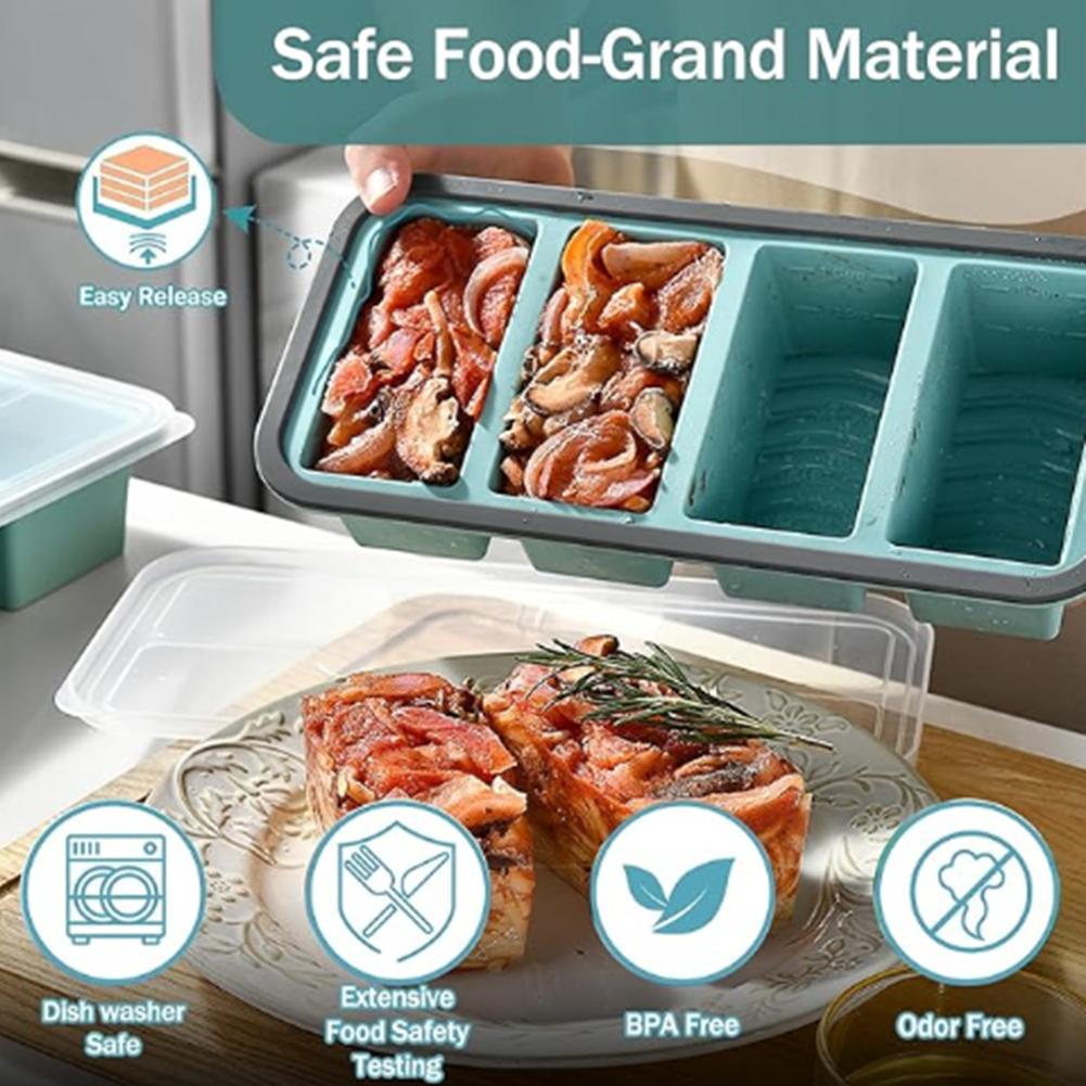 Große Silikon-Eiswürfelform mi – Kitchen Baking Storage Containers Bewertung und Preis