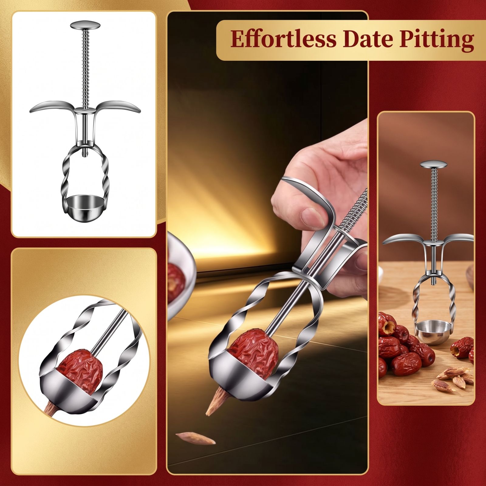 Edelstahl-Dattelentkerner für  – Kitchen Tools In Baking Bewertung und Preis